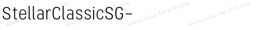 StellarClassicSG字体转换