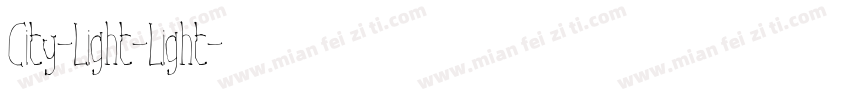 City-Light-Light字体转换