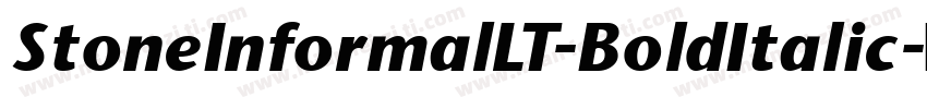 StoneInformalLT-BoldItalic字体转换