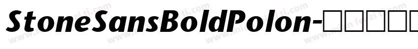 StoneSansBoldPolon字体转换