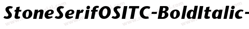 StoneSerifOSITC-BoldItalic字体转换