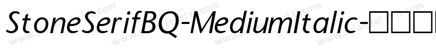 StoneSerifBQ-MediumItalic字体转换