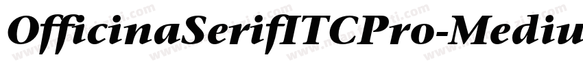 OfficinaSerifITCPro-Medium字体转换