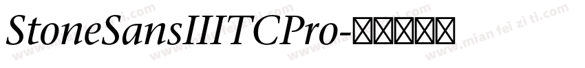 StoneSansIIITCPro字体转换