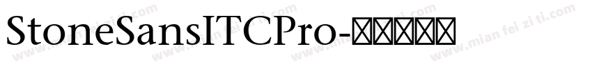 StoneSansITCPro字体转换