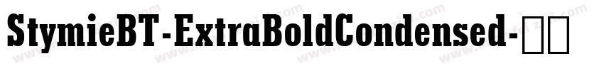 StymieBT-ExtraBoldCondensed字体转换