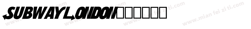 SubwayLondon字体转换
