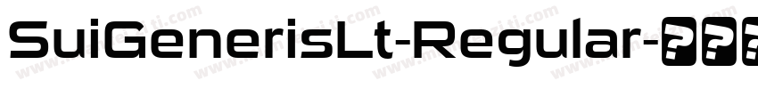 SuiGenerisLt-Regular字体转换