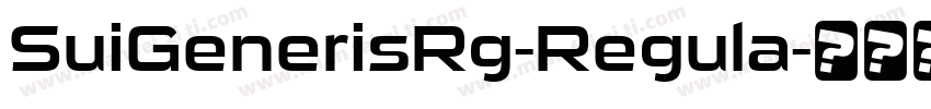 SuiGenerisRg-Regula字体转换