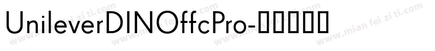 UnileverDINOffcPro字体转换