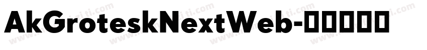 AkGroteskNextWeb字体转换
