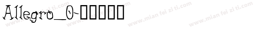 Allegro_0字体转换
