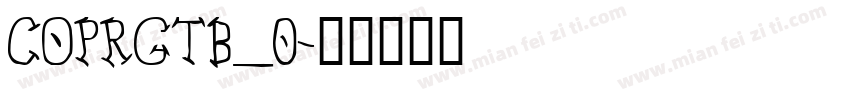 COPRGTB_0字体转换