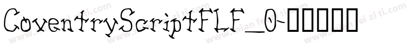 CoventryScriptFLF_0字体转换
