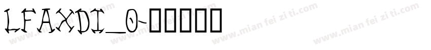 LFAXDI_0字体转换