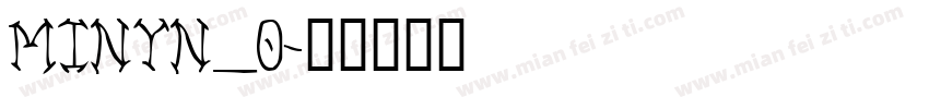 MINYN_0字体转换