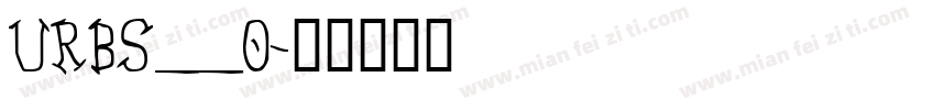 URBS__0字体转换