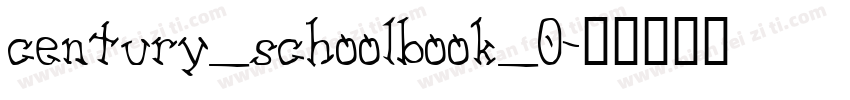 century_schoolbook_0字体转换