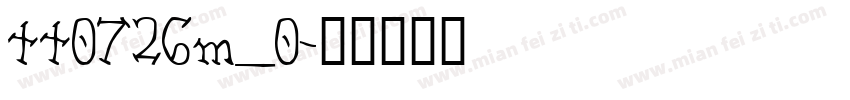 tt0726m_0字体转换