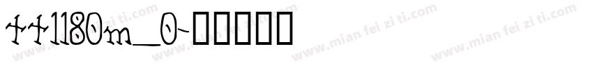 tt1180m_0字体转换