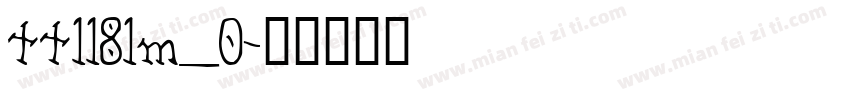 tt1181m_0字体转换