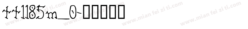 tt1185m_0字体转换