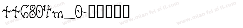 tt6804m_0字体转换