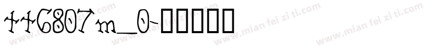 tt6807m_0字体转换
