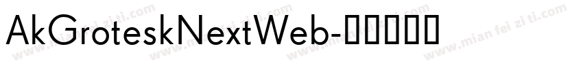 AkGroteskNextWeb字体转换