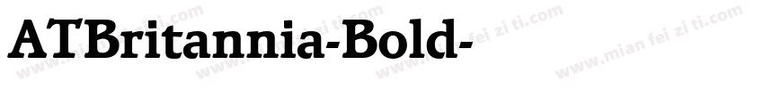 ATBritannia-Bold字体转换