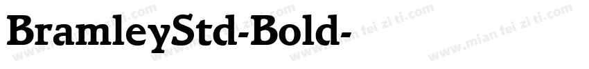 BramleyStd-Bold字体转换