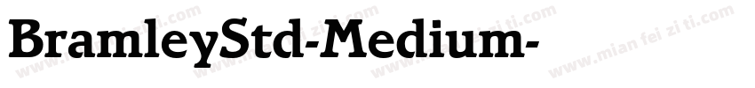 BramleyStd-Medium字体转换
