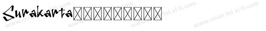 Surakarta点阵宋字体转换