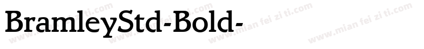 BramleyStd-Bold字体转换