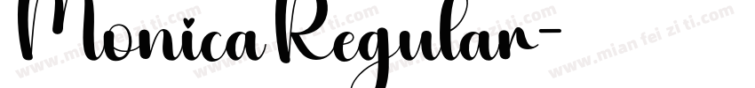MonicaRegular字体转换