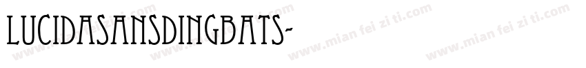 lucidasansdingbats字体转换