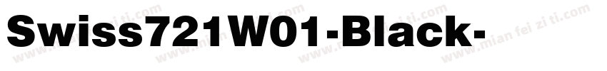 Swiss721W01-Black字体转换