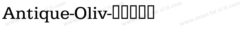 Antique-Oliv字体转换