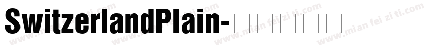 SwitzerlandPlain字体转换