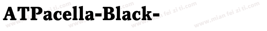 ATPacella-Black字体转换