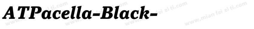 ATPacella-Black字体转换