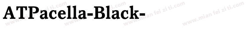 ATPacella-Black字体转换