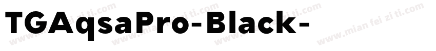 TGAqsaPro-Black字体转换