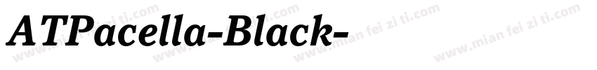 ATPacella-Black字体转换