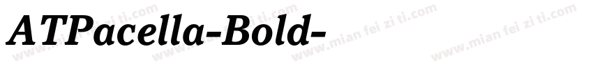 ATPacella-Bold字体转换