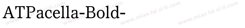 ATPacella-Bold字体转换