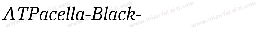 ATPacella-Black字体转换