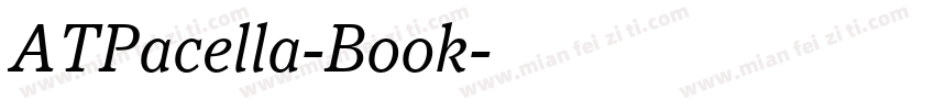ATPacella-Book字体转换