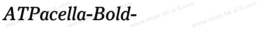 ATPacella-Bold字体转换