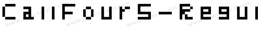 CallFourS-Regular字体转换